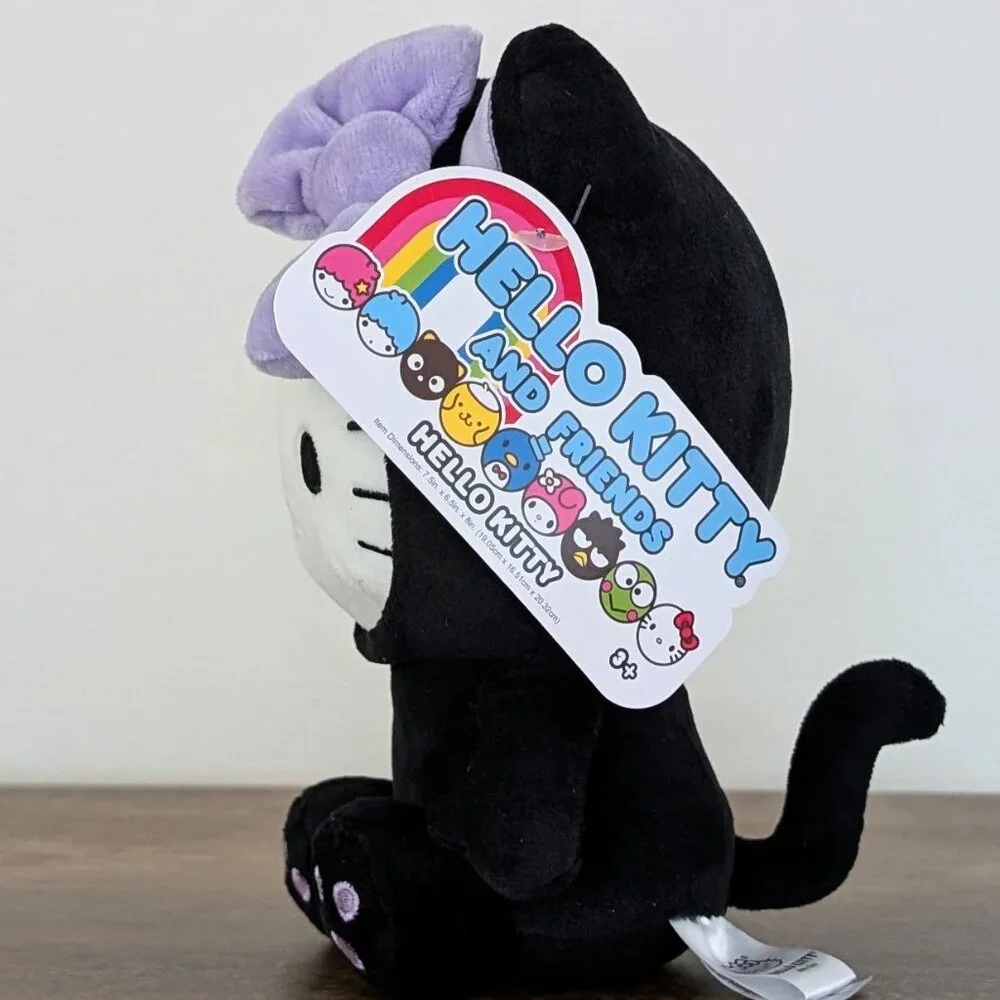 Hello Kitty Halloween Black Cat Costume Plush 8” -NWT - Picture 5 of 6